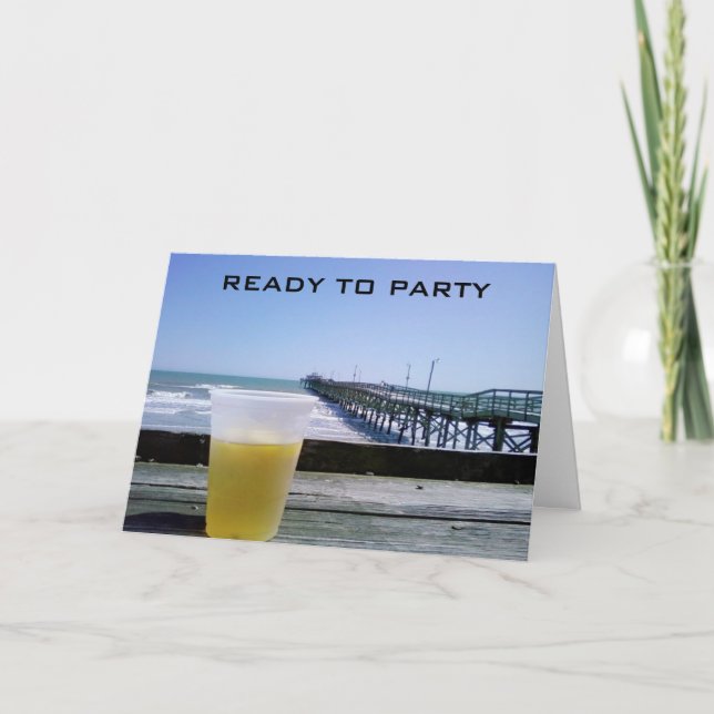 BEREIT ZUM PARTY - 40. BIRTHTAG! KARTE (Vorderseite)