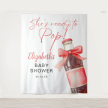 Bereit zum Platzen Baby Shower Foto Hintergrund