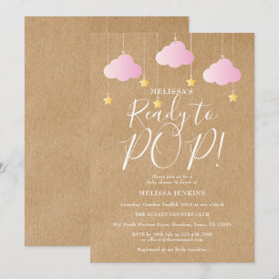 Bereit zum Platzen Twinkle Twinkle Baby Shower Rus Einladung