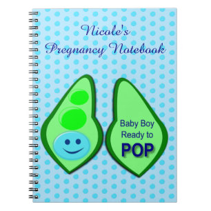 Bereit zum Pop Baby Boy Blue Pee Notizblock