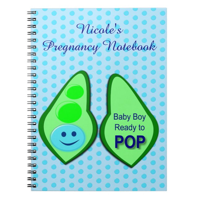 Bereit zum Pop Baby Boy Blue Pee Notizblock (Vorderseite)