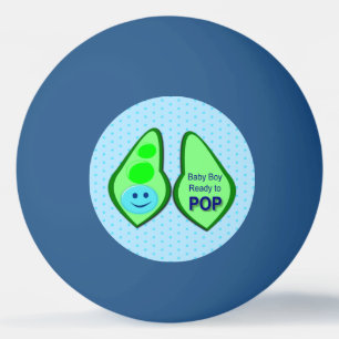 Bereit zum Pop Baby Boy Blue Pee Tischtennisball