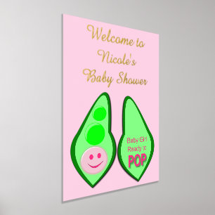 Bereit zum Pop Baby Girl Pink Pea Custom Baby Dusc Foliendrucke