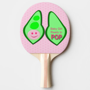 Bereit zum Pop Baby Girl Pink Pea Tischtennis Schläger