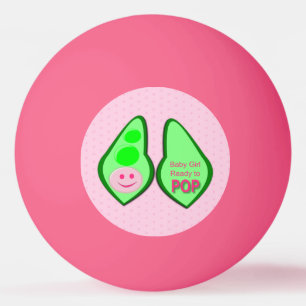 Bereit zum Pop Baby Girl Pink Pea Tischtennisball