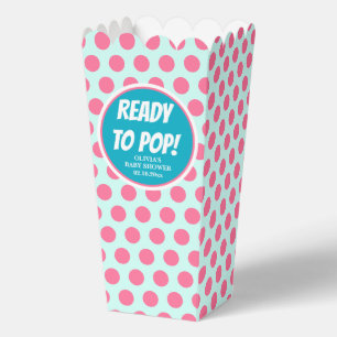 Bereit zum Pop Baby Shower Popcorn Geschenkschachtel