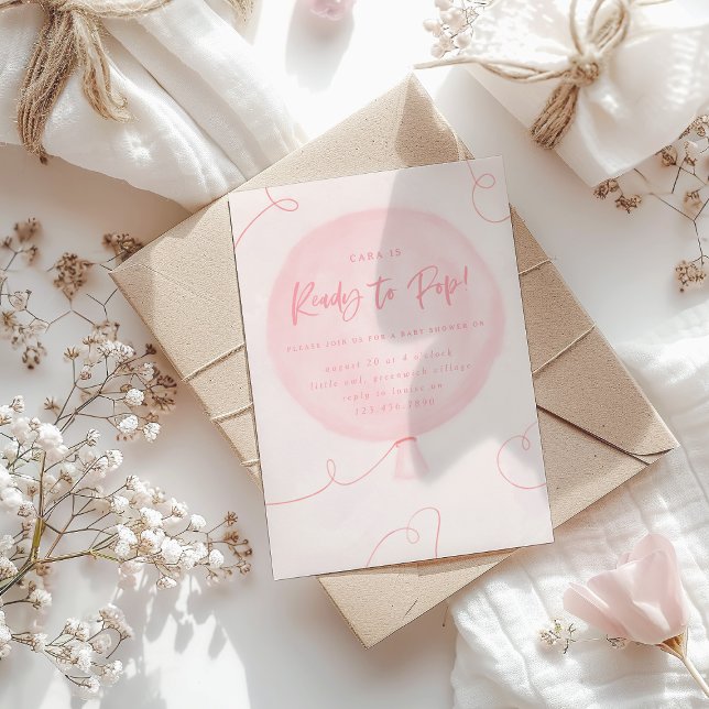 Bereit zum Pop! Babydusche einladen Einladung (Von Creator hochgeladen)