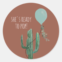 Bereit zum Pop Balloon Cactus Terracotta Boy Baby