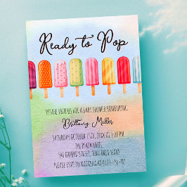 Bereit zum Pop Popsicle Summer Baby Dusche Einladung