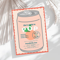 Bereit zum Pop Soda Pop Can Pink Girl Babydusche