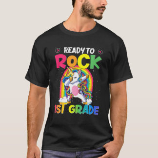 Bereit zum Rock 1. Grade Dabbing Einhorn zurück zu T-Shirt