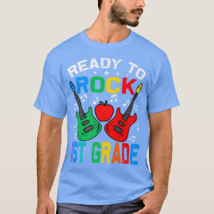 Bereit zum Rock 1. Klasse zurück zur Gitarre Prem  T-Shirt