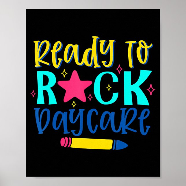 Bereit zum Rock Daycare zurück zur Schule am erste Poster (Vorne)