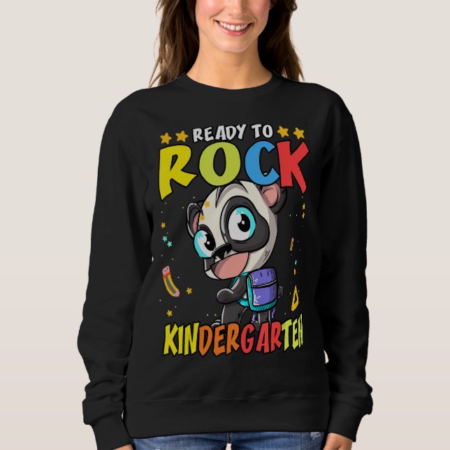 Bereit zum Rock Kindergarten 4 Sweatshirt (Vorderseite)