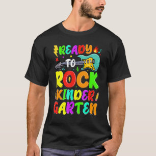 Bereit zum Rock Kindergarten Gitarre ersten Tag na T-Shirt