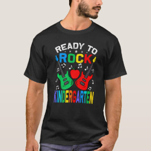 Bereit zum Rock Kindergarten zurück zur Schulgitar T-Shirt