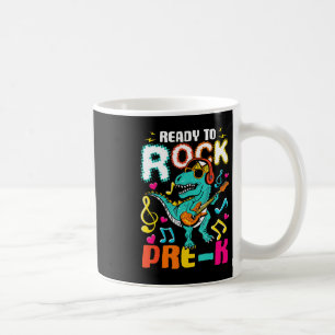 Bereit zum Rock PreK Dinosaurier zurück zur Schule Kaffeetasse