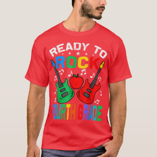 Bereit zum Rock Vierte Klasse zurück zur Schulgita T-Shirt