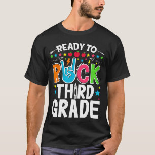 Bereit zum Rocken Dritte Klasse Lustiger erster Ta T-Shirt