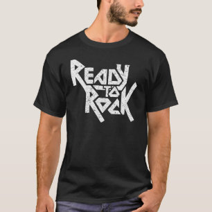 Bereit zum Rocken Musikliebhaber Cool Gitarre Bass T-Shirt
