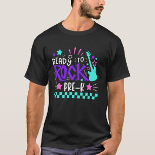 Bereit zum Rocken Pre-K Rückkehr zur Schule Schüle T-Shirt