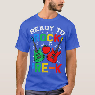 Bereit zum Rocken PreK Zurück zur Schule Gitarre T-Shirt