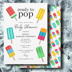 Bereit zum Sommer-Eiscreme-Baby-Shower Einladung