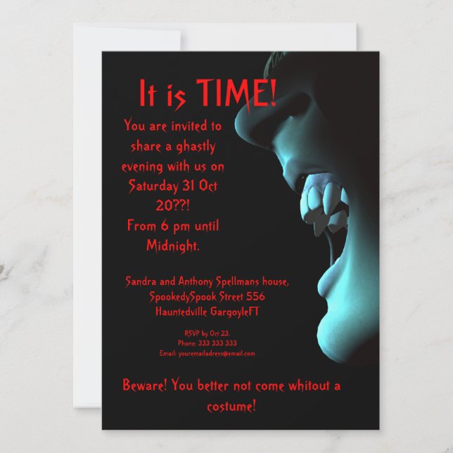 Bereit zum Streik Einladung (Vorderseite)