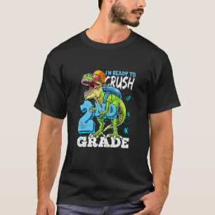 Bereit zum Zerkleinern des zweiten Grades von Dino T-Shirt