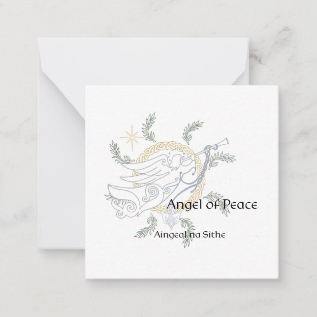 Bereit zur Farbe keltischer Mandala Weihnachtskart Mitteilungskarte (Vorderseite)