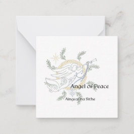 Bereit zur Farbe keltischer Mandala Weihnachtskart Mitteilungskarte