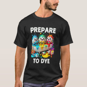 Bereite Dich darauf vor, lustige Ostereier färbend T-Shirt