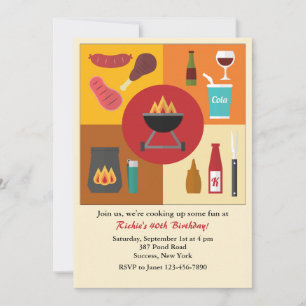 Bereiten Sie für eine Cookout-Einladung vor Einladung