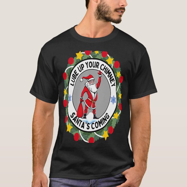 Bereiten Sie Ihre Weihnachtsmannschaft in Rude Chr T-Shirt (Vorderseite)