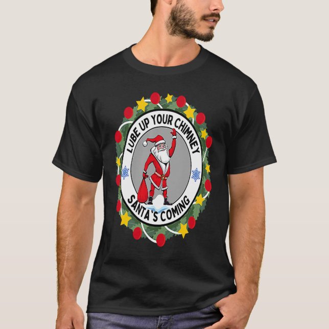 Bereiten Sie Ihre Weihnachtsmannschaft in Rude Chr T-Shirt (Vorderseite)
