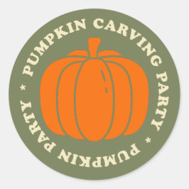 Bereiten Sie sich auf unseren alljährlichen Kürbis Runder Aufkleber