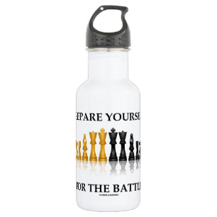 Bereiten Sie sich für den Kampf vor (Schach) Trinkflasche