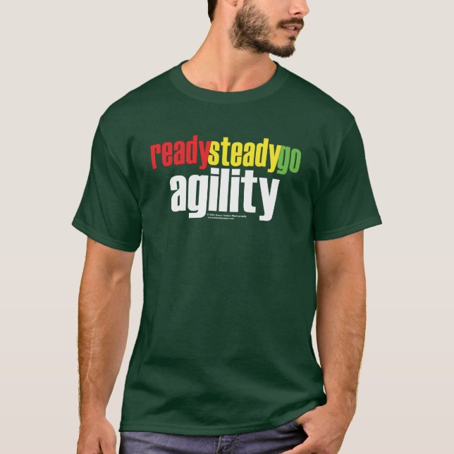 Bereiten Sie vor, festigen Sie, gehen Sie Agility! T-Shirt (Vorderseite)