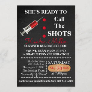 Bereiten Sie vor, um die Schüsse zu nennen, die Einladung