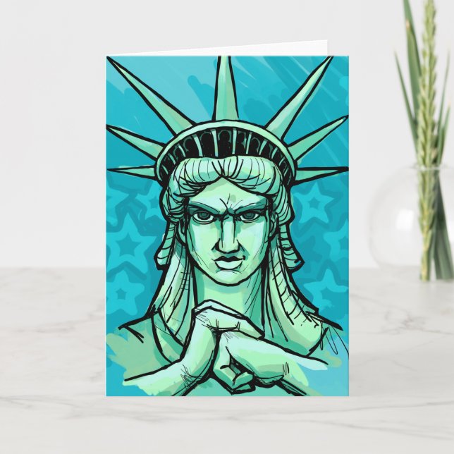 Bereiten Sie vor, um etwas zu lochen Freiheit Karte (Vorderseite)