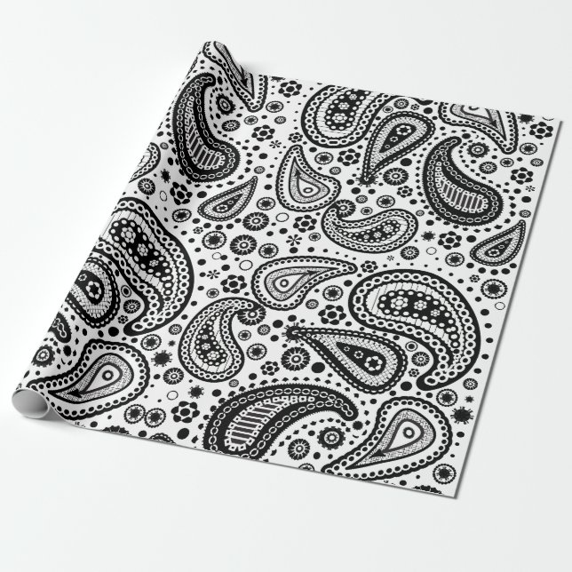 Bereiten Sie vor, um gemustertes Papier Paisleys Geschenkpapier (Ungerollt)