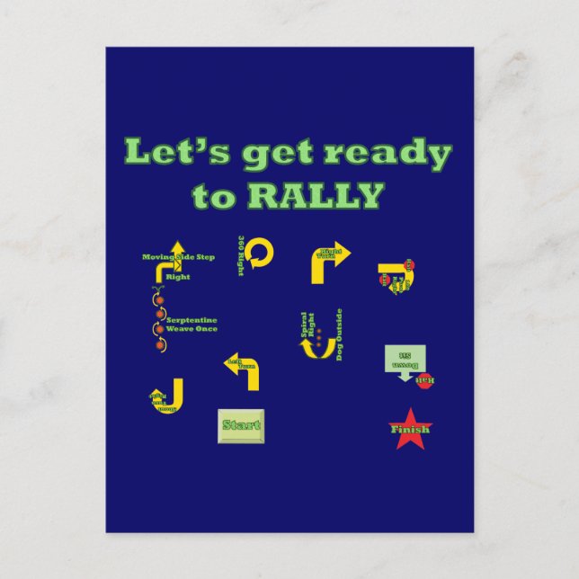 Bereiten wir uns auf die Kundgebung vor Postkarte (Vorderseite)