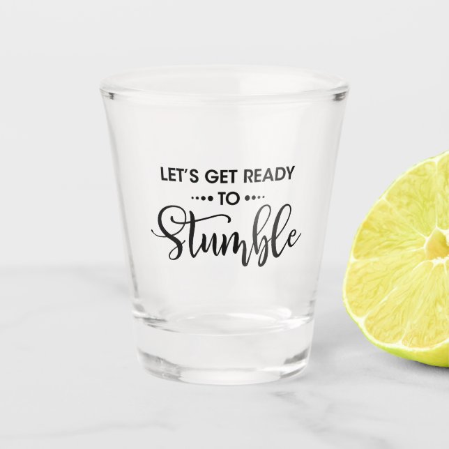 bereiten wir uns darauf vor, Spaß-Bierliebhaber zu Schnapsglas (Vorderseite)