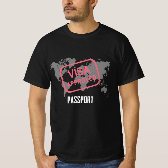 Bereits für Reiseabenteuer bewilligter Reisepass T-Shirt (Vorderseite)