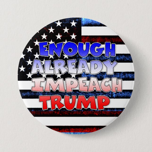 Bereits genug Trump-Button eindrücken Button (Vorderseite)