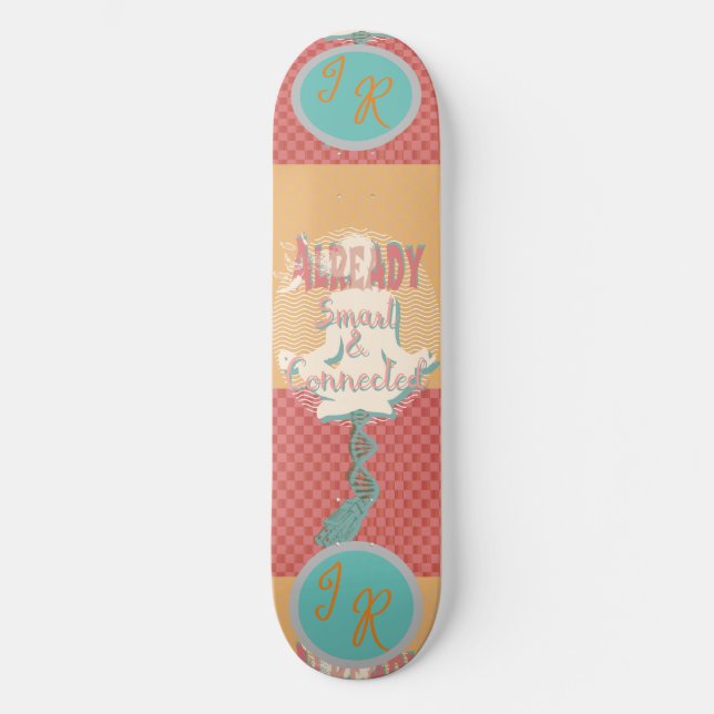 Bereits intelligent und verbunden - Initial-fähig Skateboard (Vorderseite)