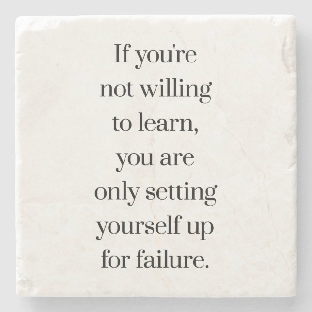 Bereitschaft, Stone Untersetzer zu lernen (Vorderseite)