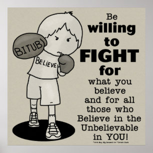 Bereitschaft zur Bekämpfung Poster