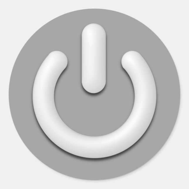 Bereitschaftsaufkleber Runder Aufkleber (Vorderseite)