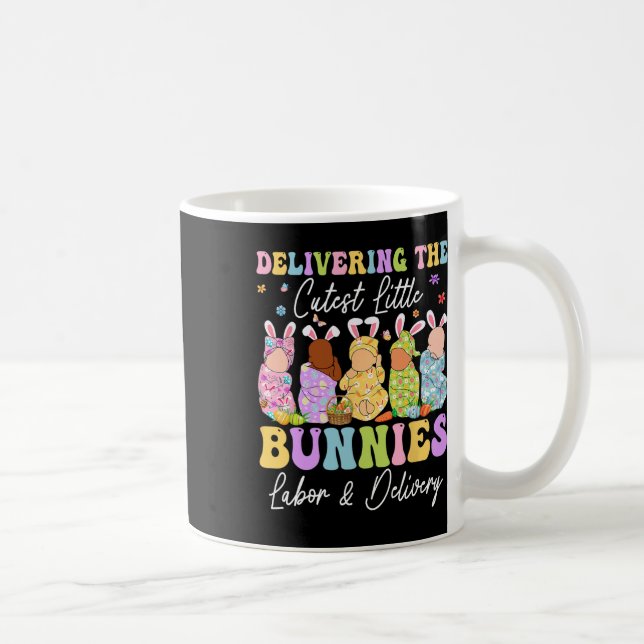 Bereitstellung der Niedlichen kleinen Bunnies Land Kaffeetasse (Rechts)